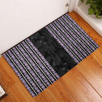 Hawaii Queen Liliuokalani Rubber Doormat Hawaiian Lei Pua Kalaunu