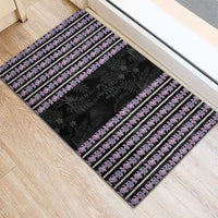 Hawaii Queen Liliuokalani Rubber Doormat Hawaiian Lei Pua Kalaunu