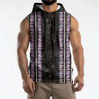 Hawaii Queen Liliuokalani Sleeveless Hoodie Hawaiian Lei Pua Kalaunu