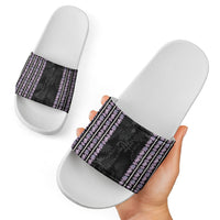 Hawaii Queen Liliuokalani Slide Sandals Hawaiian Lei Pua Kalaunu