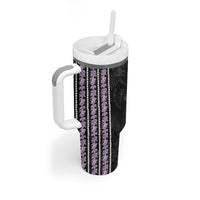 Hawaii Queen Liliuokalani Tumbler With Handle Hawaiian Lei Pua Kalaunu