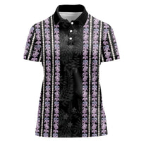 Hawaii Queen Liliuokalani Women Polo Shirt Hawaiian Lei Pua Kalaunu