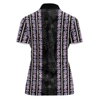 Hawaii Queen Liliuokalani Women Polo Shirt Hawaiian Lei Pua Kalaunu
