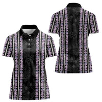 Hawaii Queen Liliuokalani Women Polo Shirt Hawaiian Lei Pua Kalaunu