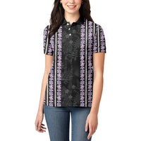 Hawaii Queen Liliuokalani Women Polo Shirt Hawaiian Lei Pua Kalaunu