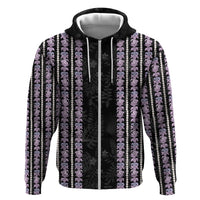Hawaii Queen Liliuokalani Zip Hoodie Hawaiian Lei Pua Kalaunu