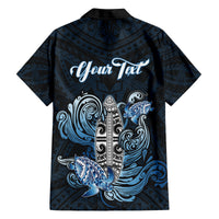Personalised Polynesia Go Surfing Family Matching Tank Maxi Dress and Hawaiian Shirt The Pacific Wave Of Water LT05 - Polynesian Pride