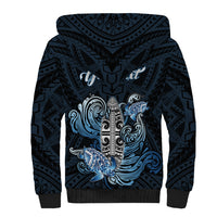 Personalised Polynesia Go Surfing Sherpa Hoodie The Pacific Wave Of Water LT05 - Polynesian Pride