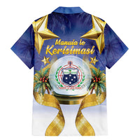 Samoa Christmas Family Matching Mermaid Dress and Hawaiian Shirt Snow Globe With Samoan Santa - undefined