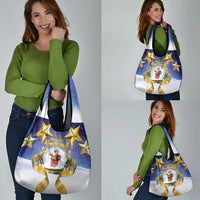 Samoa Christmas Grocery Bag Snow Globe With Samoan Santa - Polynesian Pride