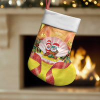 French Polynesia Christmas Stocking Seashell Santa Beach Vibes - Polynesian Pride