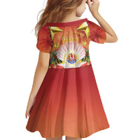 French Polynesia Christmas Family Matching Long Sleeve Bodycon Dress and Hawaiian Shirt Seashell Santa Beach Vibes - Polynesian Pride
