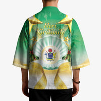 Cook Islands Christmas Kimono Seashell Santa Beach Vibes - Polynesian Pride