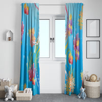 Under The Sea Scuba Diving Window Curtain Polynesian Pattern LT05 - Polynesian Pride