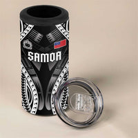 Personalised Remember Samoa Black Saturday 4 in 1 Can Cooler Tumbler Samoa Mo Samoa - Polynesian Pride