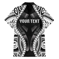 Personalised Remember Samoa Black Saturday Family Matching Off Shoulder Maxi Dress and Hawaiian Shirt Samoa Mo Samoa - Polynesian Pride