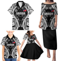 Personalised Remember Samoa Black Saturday Family Matching Puletasi and Hawaiian Shirt Samoa Mo Samoa - Polynesian Pride