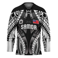 Personalised Remember Samoa Black Saturday Hockey Jersey Samoa Mo Samoa LT05 Unisex Black - Polynesian Pride
