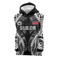 Personalised Remember Samoa Black Saturday Sleeveless Hoodie Samoa Mo Samoa - Polynesian Pride