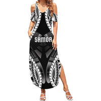 Personalised Remember Samoa Black Saturday Summer Maxi Dress Samoa Mo Samoa LT05 Women Black - Polynesian Pride