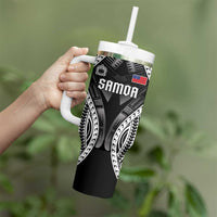Personalised Remember Samoa Black Saturday Tumbler With Handle Samoa Mo Samoa - Polynesian Pride