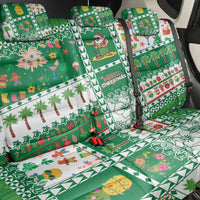 Norfolk Island Christmas Back Car Seat Cover Festive Beach Vibes - Polynesian Pride