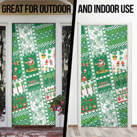 Norfolk Island Christmas Door Cover Festive Beach Vibes - Polynesian Pride
