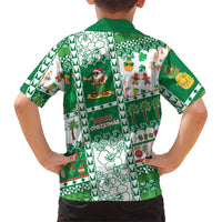 Norfolk Island Christmas Family Matching Long Sleeve Bodycon Dress and Hawaiian Shirt Festive Beach Vibes LT05 - Polynesian Pride