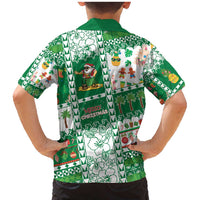 Norfolk Island Christmas Family Matching Mermaid Dress and Hawaiian Shirt Festive Beach Vibes LT05 - Polynesian Pride