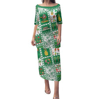 Norfolk Island Christmas Family Matching Puletasi and Hawaiian Shirt Festive Beach Vibes - Polynesian Pride