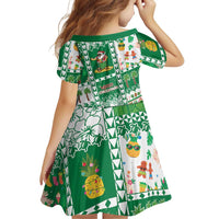 Norfolk Island Christmas Family Matching Short Sleeve Bodycon Dress and Hawaiian Shirt Festive Beach Vibes LT05 - Polynesian Pride