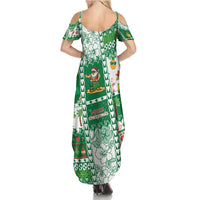 Norfolk Island Christmas Family Matching Summer Maxi Dress and Hawaiian Shirt Festive Beach Vibes LT05 - Polynesian Pride