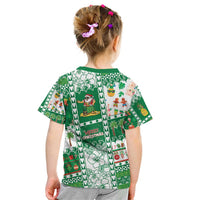 Norfolk Island Christmas Kid T Shirt Festive Beach Vibes - Polynesian Pride