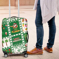 Norfolk Island Christmas Luggage Cover Festive Beach Vibes - Polynesian Pride