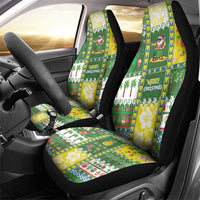 Pitcairn Islands Christmas Car Seat Cover Festive Beach Vibes - Polynesian Pride