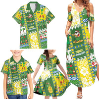 Pitcairn Islands Christmas Family Matching Summer Maxi Dress and Hawaiian Shirt Festive Beach Vibes LT05 - Polynesian Pride