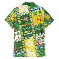 Pitcairn Islands Christmas Family Matching Tank Maxi Dress and Hawaiian Shirt Festive Beach Vibes - Polynesian Pride