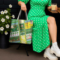 Pitcairn Islands Christmas Tote Bag Festive Beach Vibes - Polynesian Pride