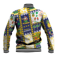 Tokelau Christmas Baseball Jacket Festive Beach Vibes - Polynesian Pride