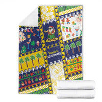 Tokelau Christmas Blanket Festive Beach Vibes - Polynesian Pride