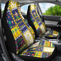 Tokelau Christmas Car Seat Cover Festive Beach Vibes - Polynesian Pride