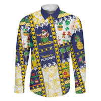 Tokelau Christmas Family Matching Off Shoulder Maxi Dress and Hawaiian Shirt Festive Beach Vibes - Polynesian Pride