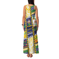 Tokelau Christmas Family Matching Tank Maxi Dress and Hawaiian Shirt Festive Beach Vibes LT05 - Polynesian Pride
