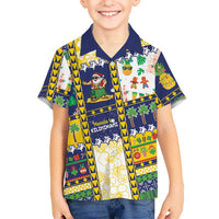 Tokelau Christmas Family Matching Tank Maxi Dress and Hawaiian Shirt Festive Beach Vibes LT05 Son's Shirt Colorful - Polynesian Pride