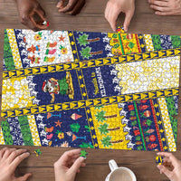 Tokelau Christmas Puzzle Festive Beach Vibes - Polynesian Pride