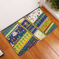 Tokelau Christmas Rubber Doormat Festive Beach Vibes - Polynesian Pride