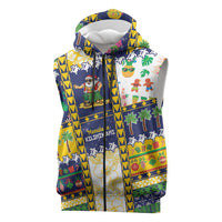 Tokelau Christmas Sleeveless Zip Hoodie Festive Beach Vibes - Polynesian Pride