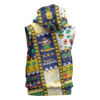 Tokelau Christmas Sleeveless Zip Hoodie Festive Beach Vibes - Polynesian Pride