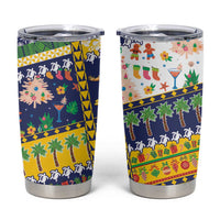 Tokelau Christmas Tumbler Cup Festive Beach Vibes - Polynesian Pride