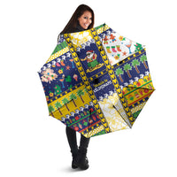 Tokelau Christmas Umbrella Festive Beach Vibes - Polynesian Pride